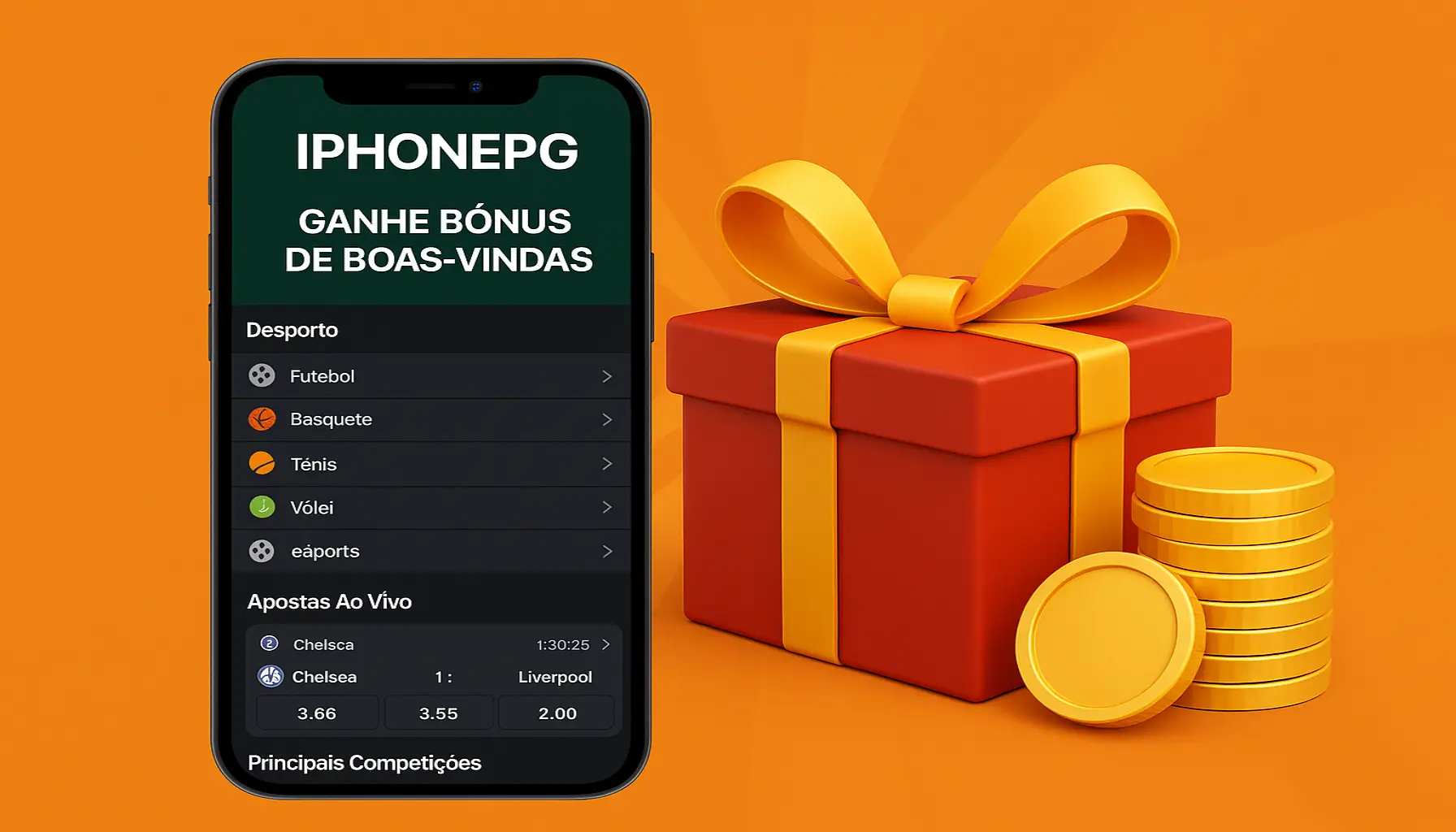 Criar uma nova Conta no plataforma IPHONEPG